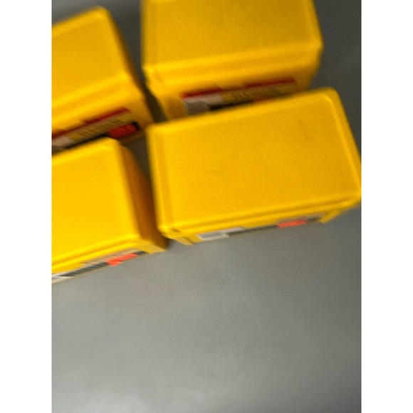Vintage 4 New NOS W.T. Rogers Yellow Plastic 3x5 Index Card File Case Box Office - Picture 5 of 10